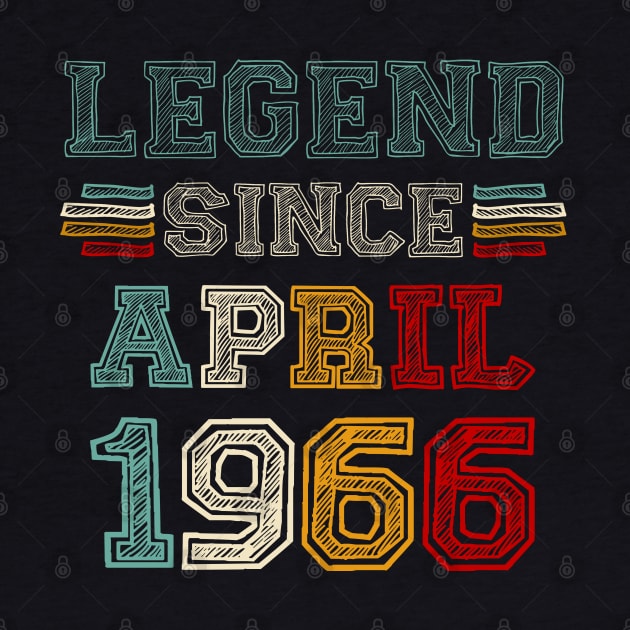 57 Years Old Legend Since April 1966 57th Birthday by TATTOO project